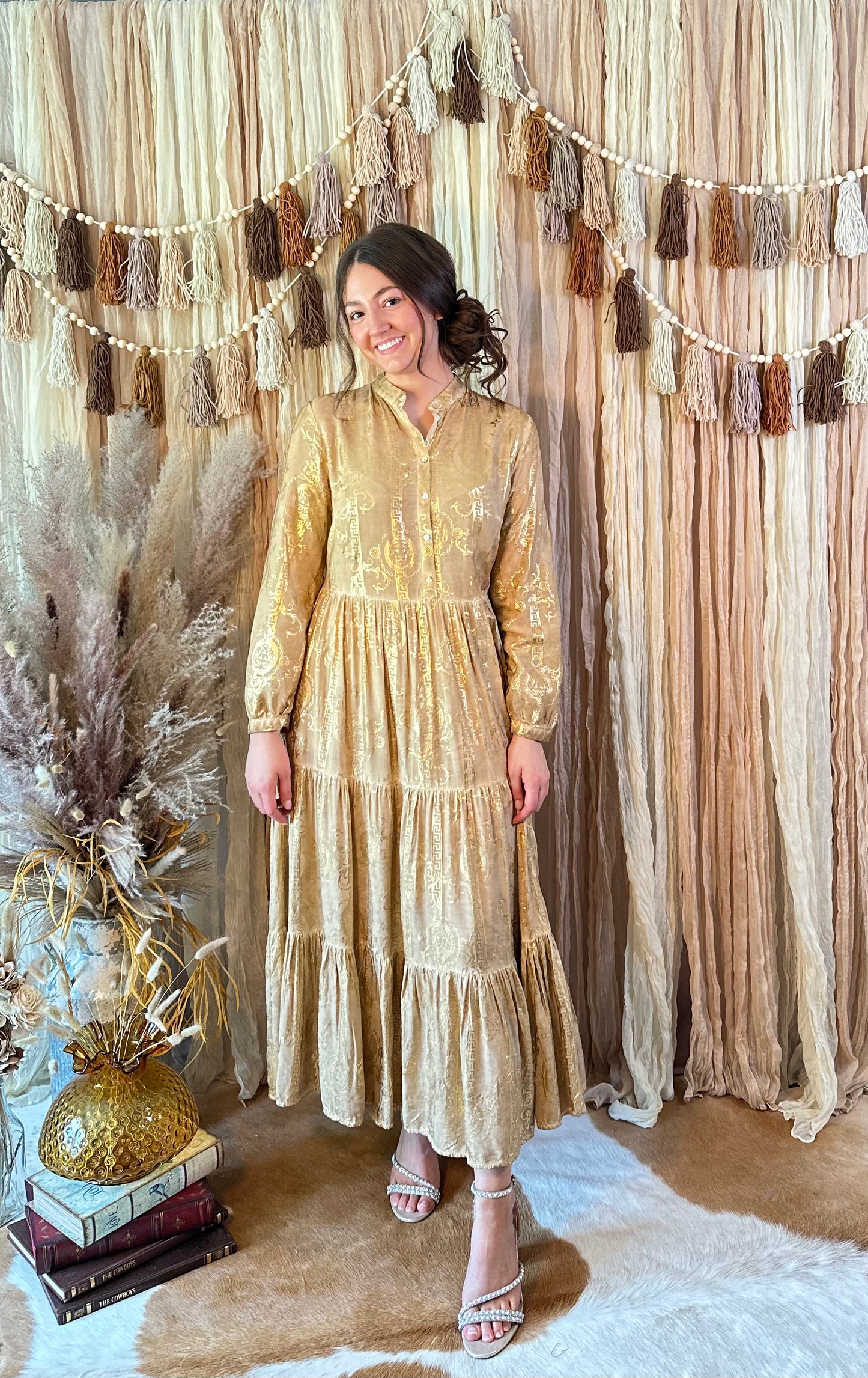 Vintage Gold Dress